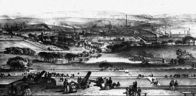 Corporation Park in 1857