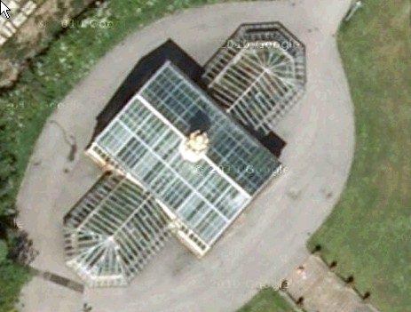 An arial view of the conservatory in 2012