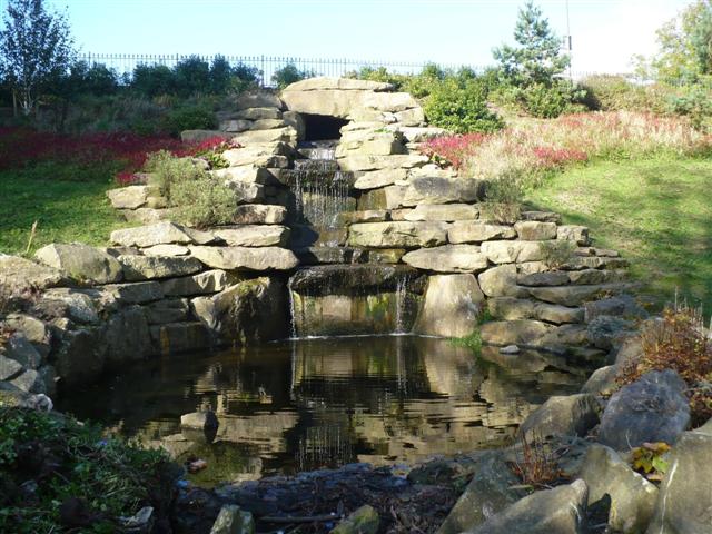 The waterfall